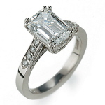 3 ct. Emerald Cut Diamond Ring